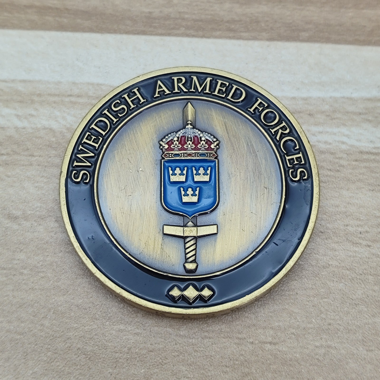 Swedish Land Warfare Centre Swedish Armed Forces Challenge Coin