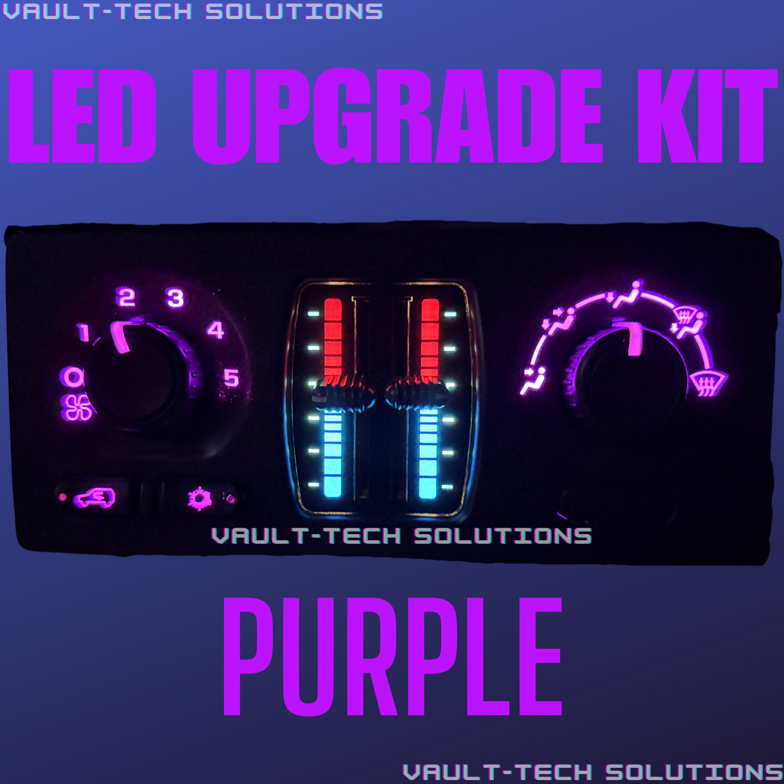 Purple Led Climate Control Upgrade Kit Silverado Sierra Suburban Tahoe 03-06