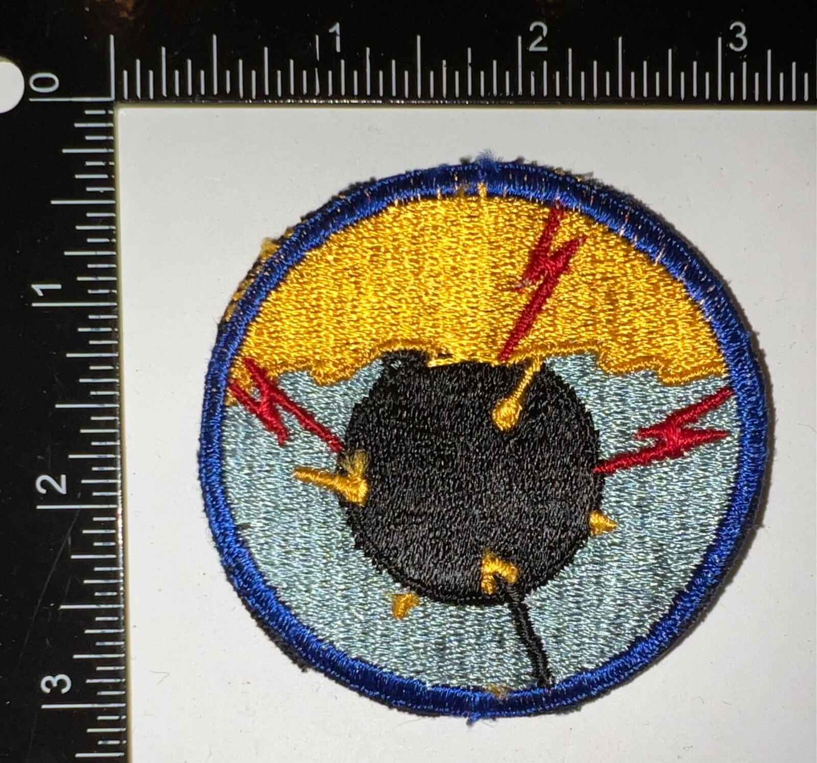 WWII USN US Navy Minesweeper Orange Sky Variation Patch