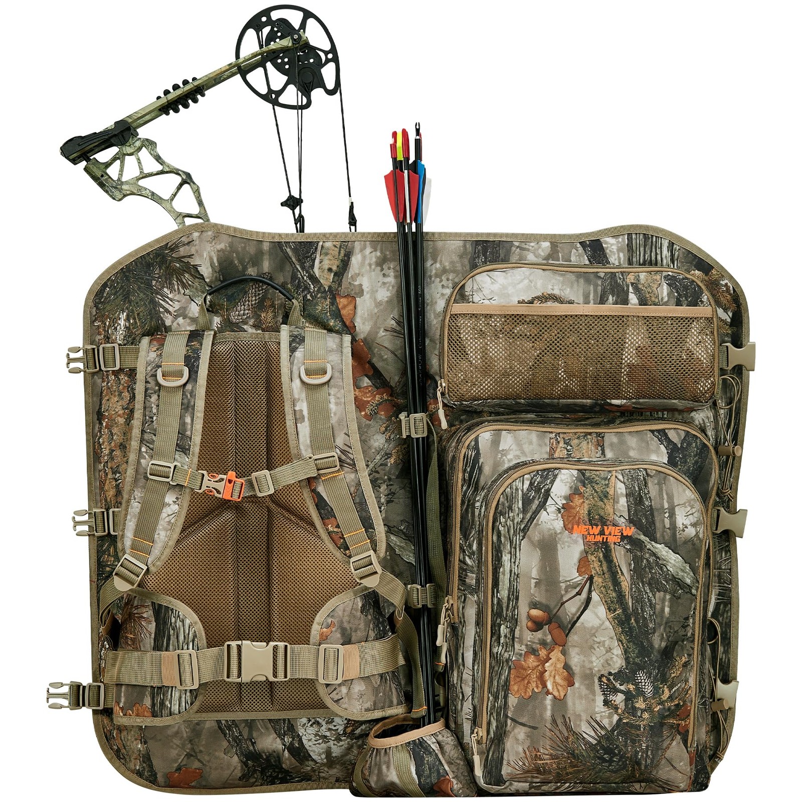 NEW VIEW Bow Hunting Backpack with Bow Holder, Camo Hunting Backpacks for Men...