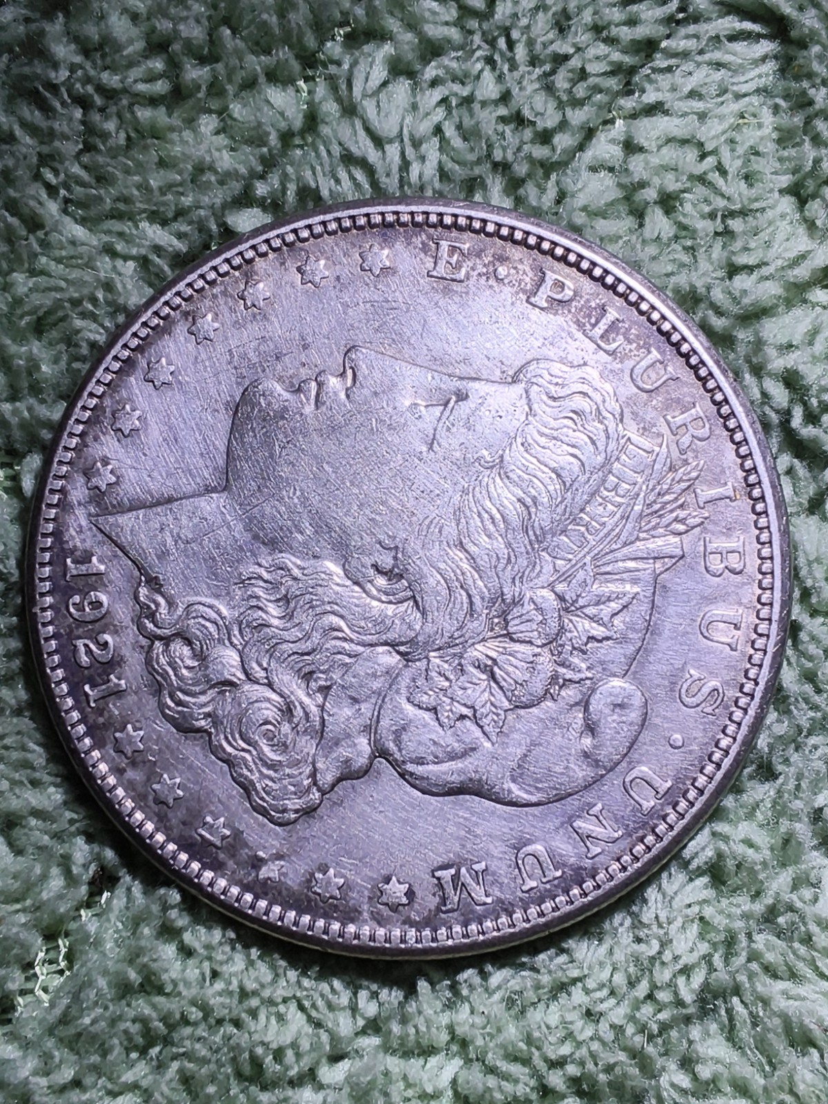1921 S Double die ( DDR) SILVER Dallor