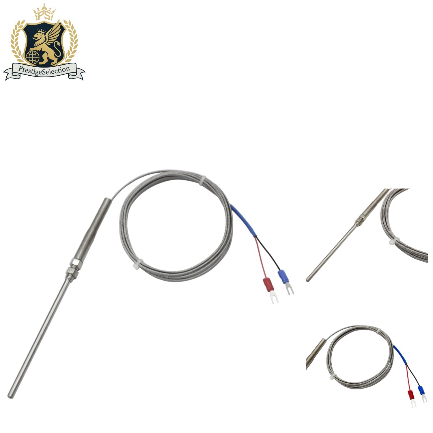 K-Type Thermocouple Temperature Sensor 2M Wire with 100mm Stainless Steel Probe