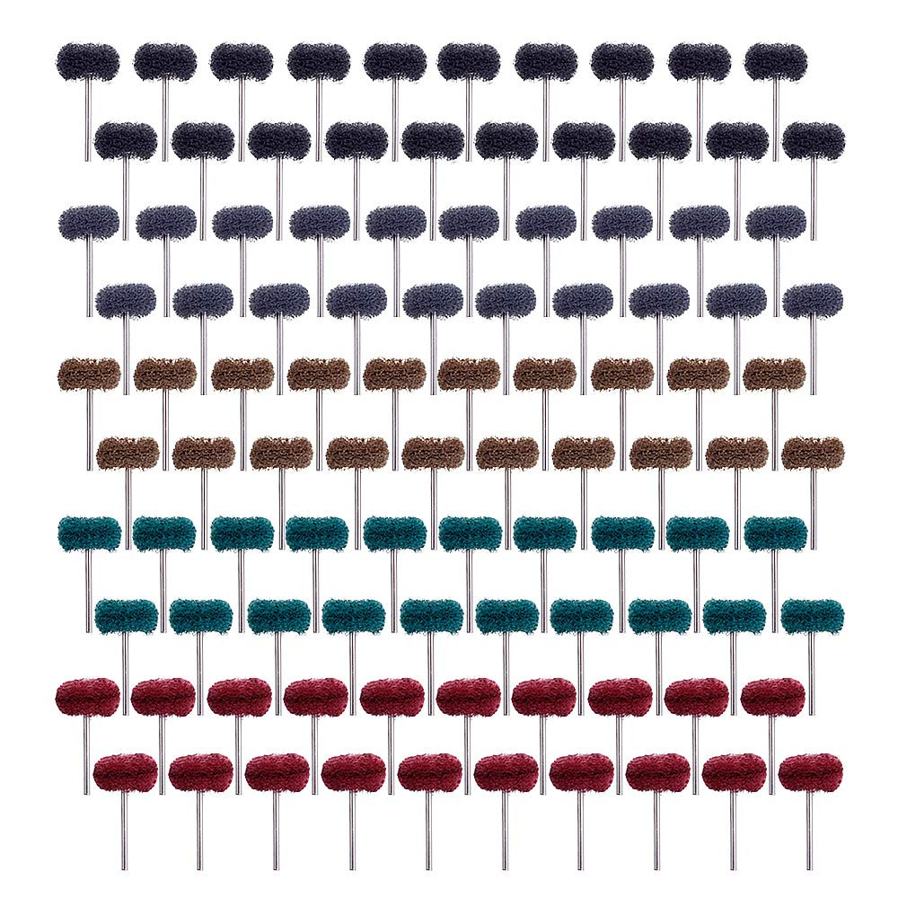 100 Pack Abrasive Wheels, 1" (25Mm) Abrasive Buffing Polishing Wheels Burr for R