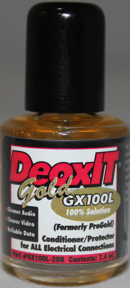 DeoxIT® Gold, GX100L liquid 7.4ml 100% solution, Brush Applicator