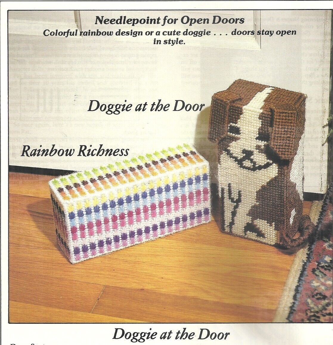 PLAID NEEDLEWORK ON PLASTIC CANVAS - TOYS, GAMES & FRAMES BOOKLET #7486 ©1981