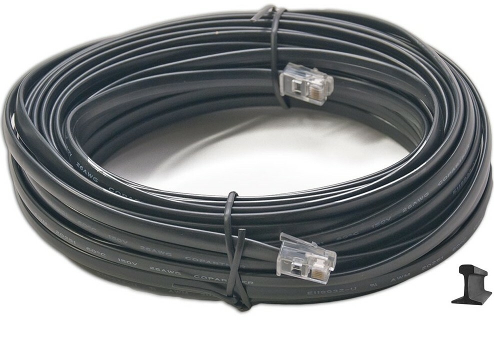 Digitrax LNC501 ~ 50 Foot LocoNet Cable ~ Single ~ With End Connectors Installed