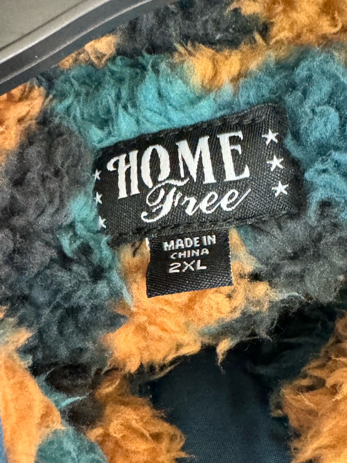 Illinois Sherpa Fleece Pullover Jacket Home Tree Aztec Pattern Mens 2XL NWT