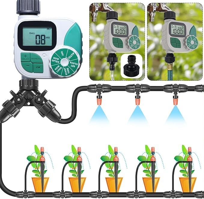 Biswing Sprinkler Timer, Outdoor Water Timer for Garden Hose, Programmable