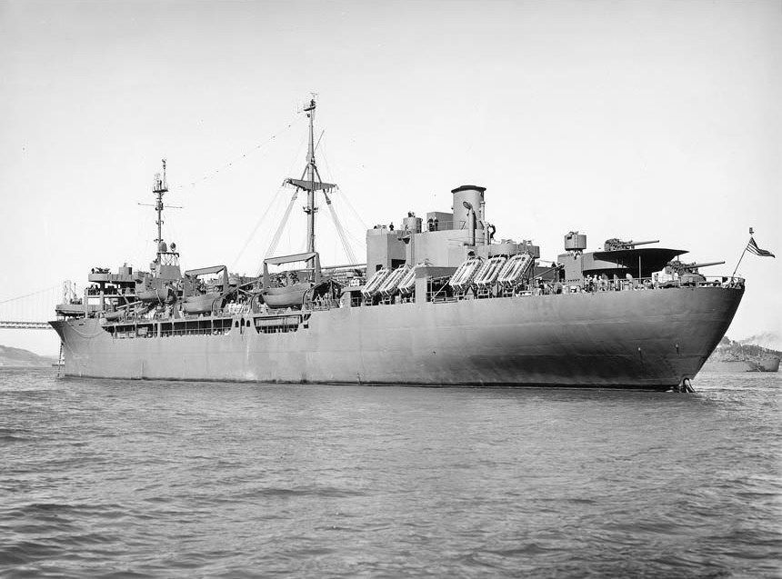 USS GENERAL R.L. HOWZE 8X10 PHOTO AP-134 NAVY US USA TRANSPORT SHIP