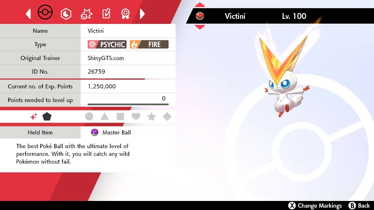 ✨Shiny✨ 6IV Victini For Pokemon Sword & Shield