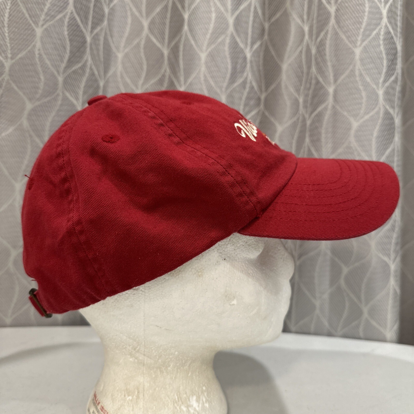 Vic’s Canoes Muskegon River Red Hat Cap Strap Buckle Cotton