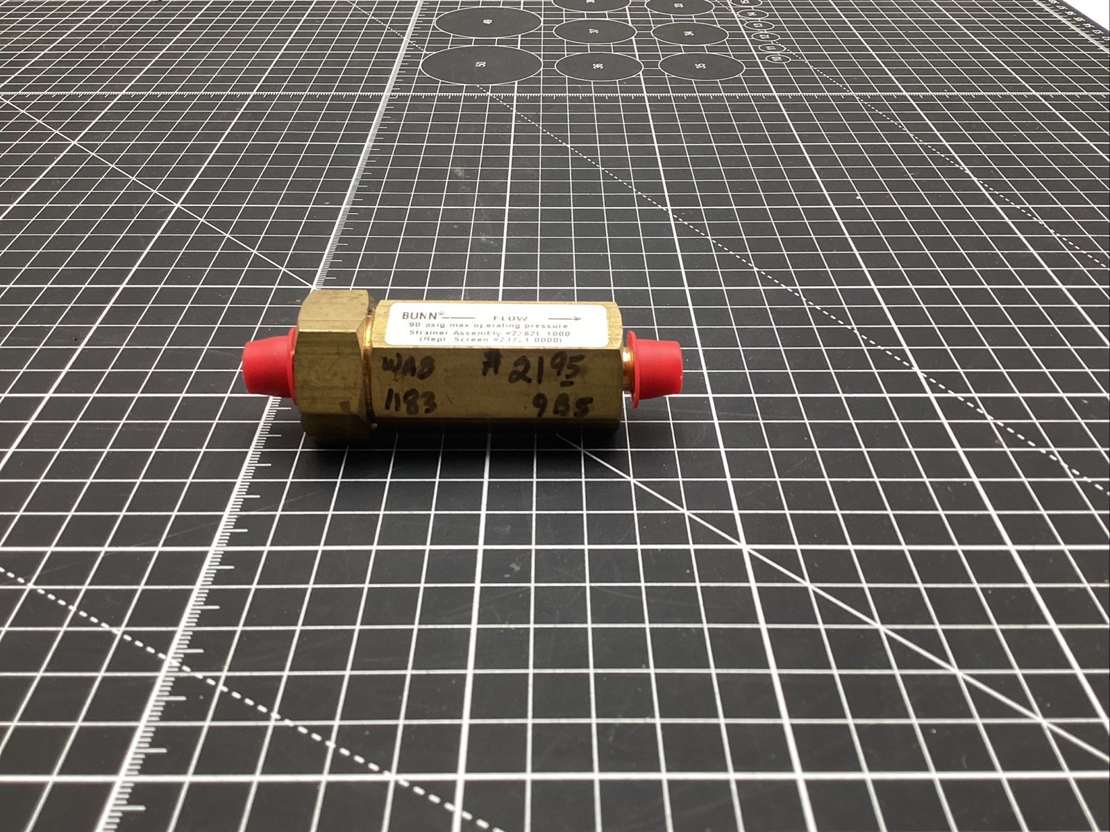 23820.1000--Genuine OEM Bunn OEM Water Strainer  .250 Flare (FREE SHIPPING US)