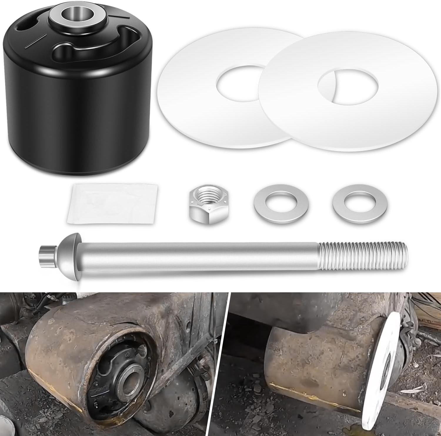 For Hendrickson Quick Align Pivot Bolt Bushing Kit S-24691 S-21166