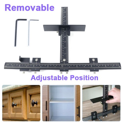 Cabinet Door Drawer Handle Installation Hardware Jig Tool
