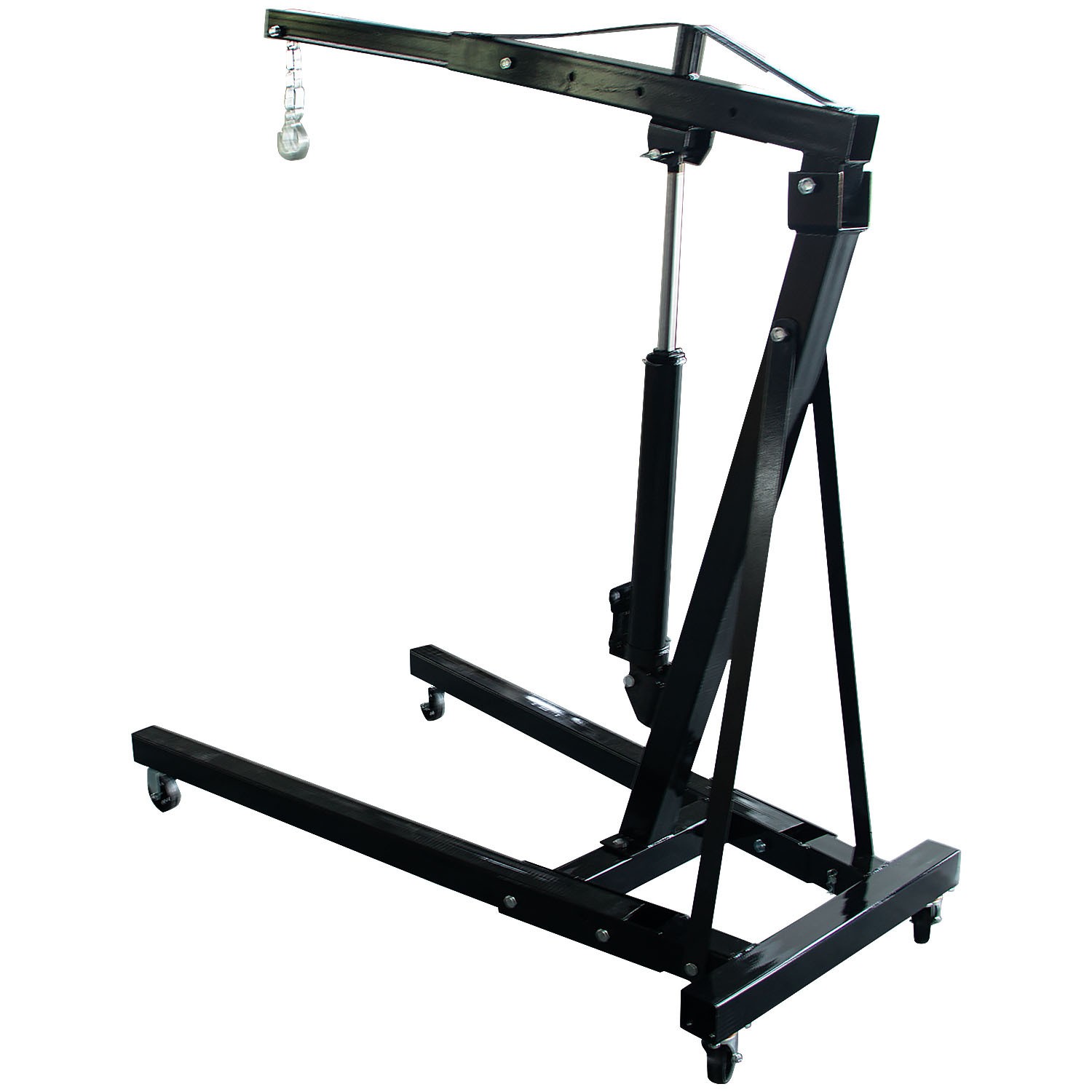 1Ton Foldable Hydraulic Engine Hoist Crane Lift/4 Adjustable Position Adjustable