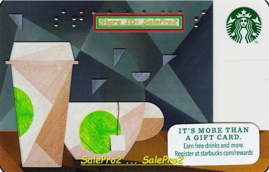 STARBUCKS USA ESPRESSO PIKE PLACE BRAILLE BLIND AWARENESS COLLECTIBLE GIFT CARD