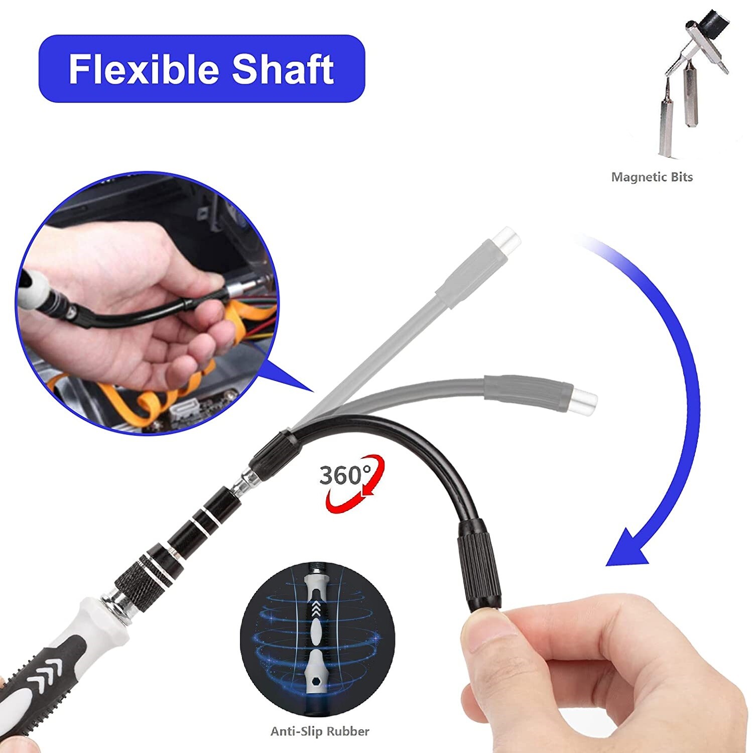 115 in 1 Magnetic Screwdriver Bit Set Tool Kit Repair For iPhone MacBook PC