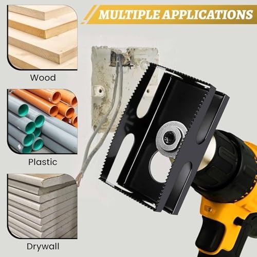 Drywall Cutter Tool - Square Slot Cutter for Oscillating Multi-Tools, Stainless