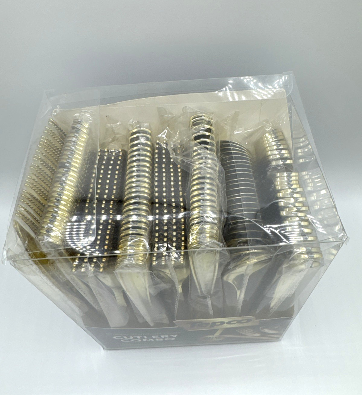 Disposable Flatware Gold 200Pc Set