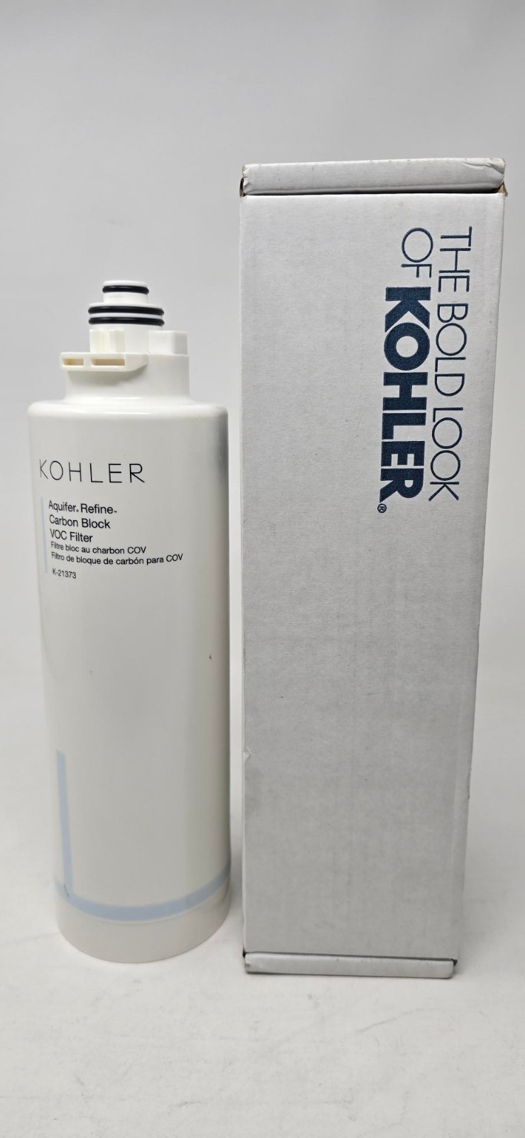 Kohler K-21373-NA Aquifer Refine Carbon block VOC water Filter Cartridge