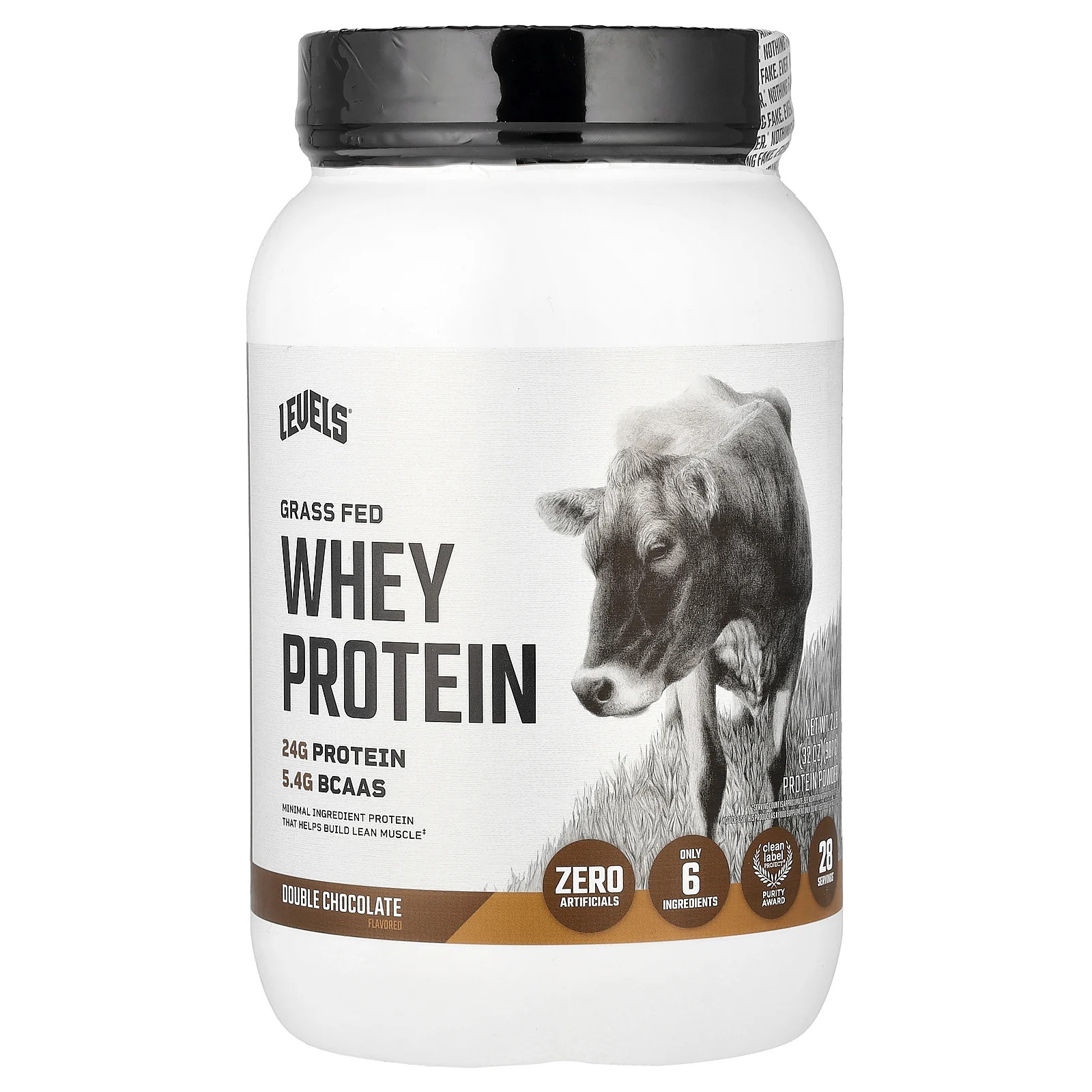 Grass Fed Whey Protein Powder, Double Chocolate, 2 lb (907 g)