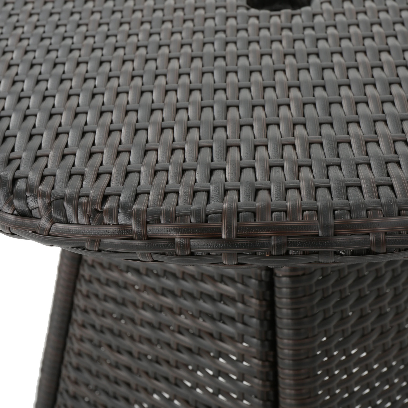 Round Wicker Outdoor Bistro Table