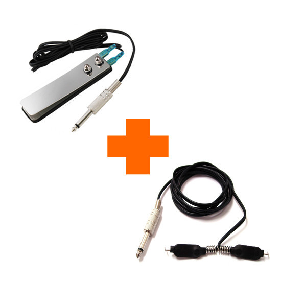 Tattoo Foot Pedal and Clip Cord Combo