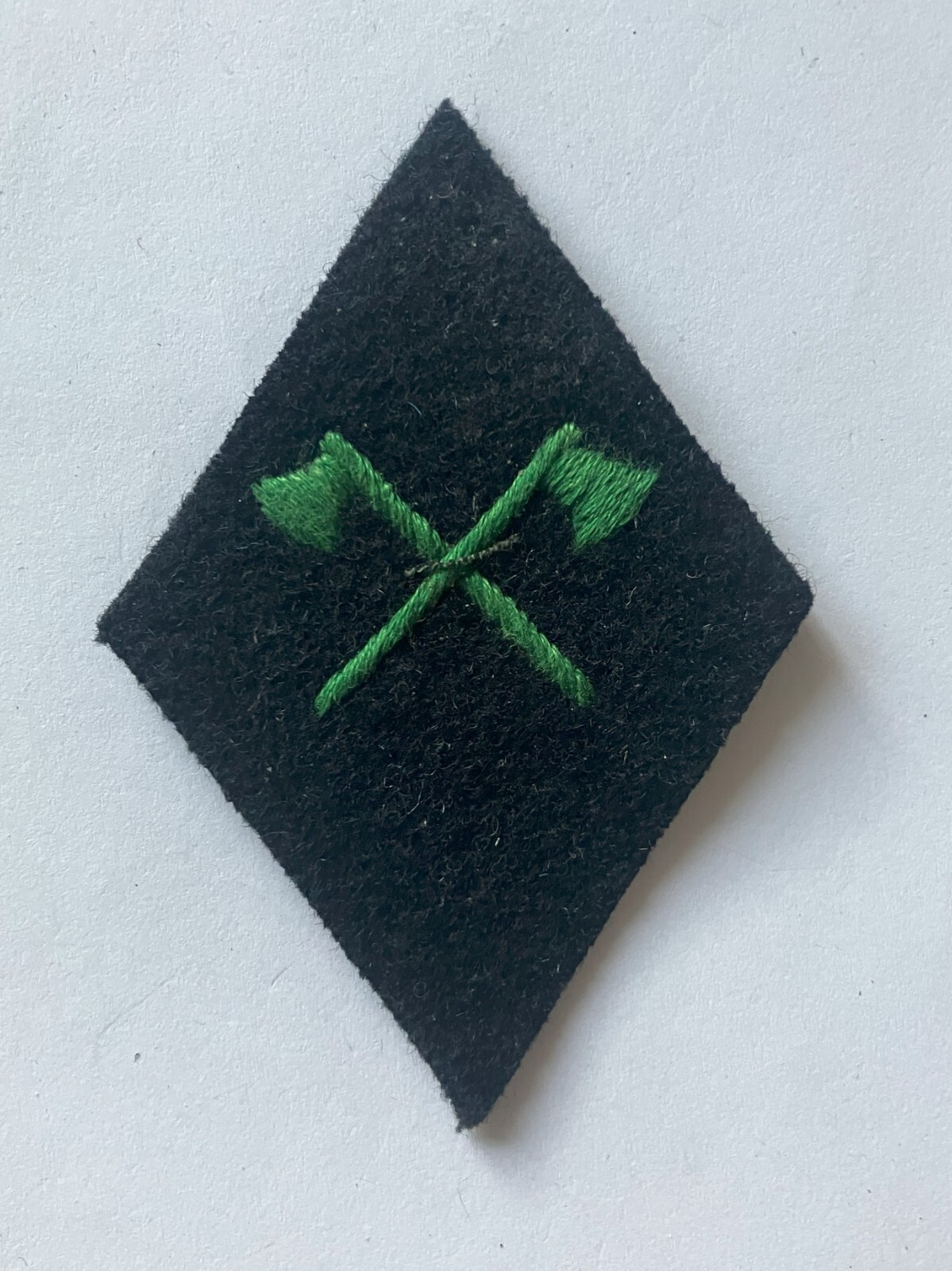 France, French Foreign Legion Pioneer Company crossed axes sleeve diamond
