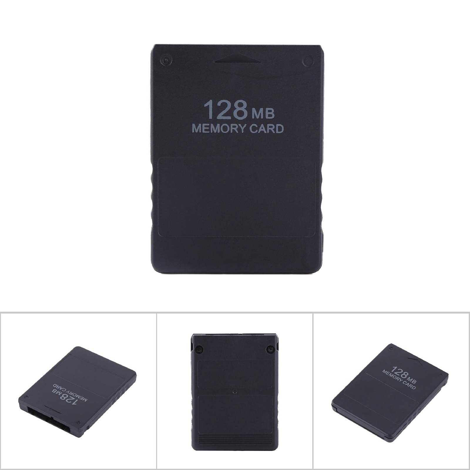 High Speed PS2 Memory Card 128MB 2, Compatible with McBoot and 128M, Black