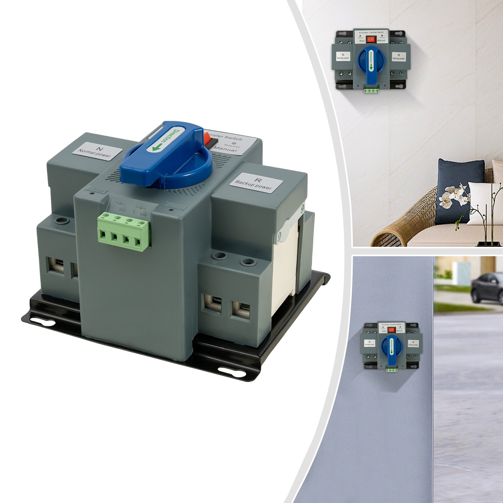 Automatic Transfer Switch 63A ATS Dual Power for Generator Changeover Switch 2P