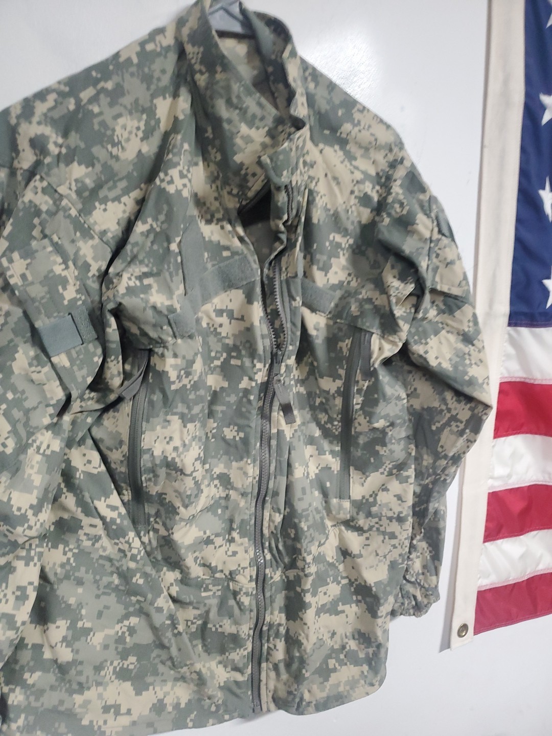 Small Regular ARMY acu ECWCS windbreaker jacket top Cold Weather