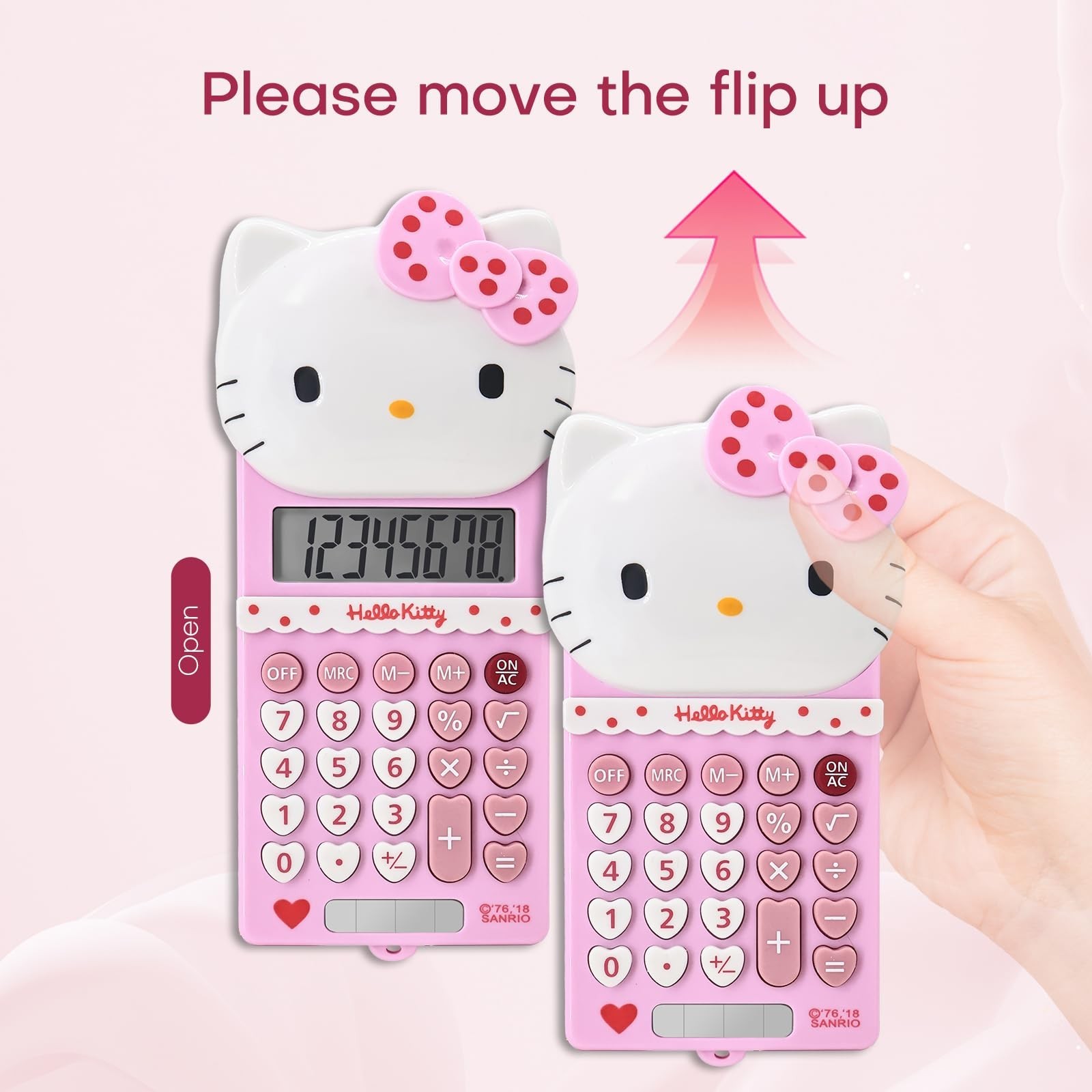 Cute Calculators, 8 Digit with LCD Display for Teachers Student Basic Office ...
