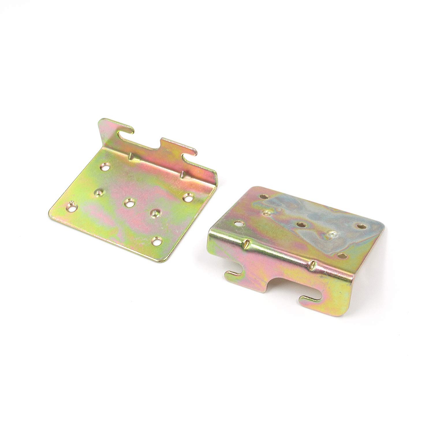 4 Pcs Universal Beds Rail Bracket Iron Bed Plates Hook on Conversion Brackets...