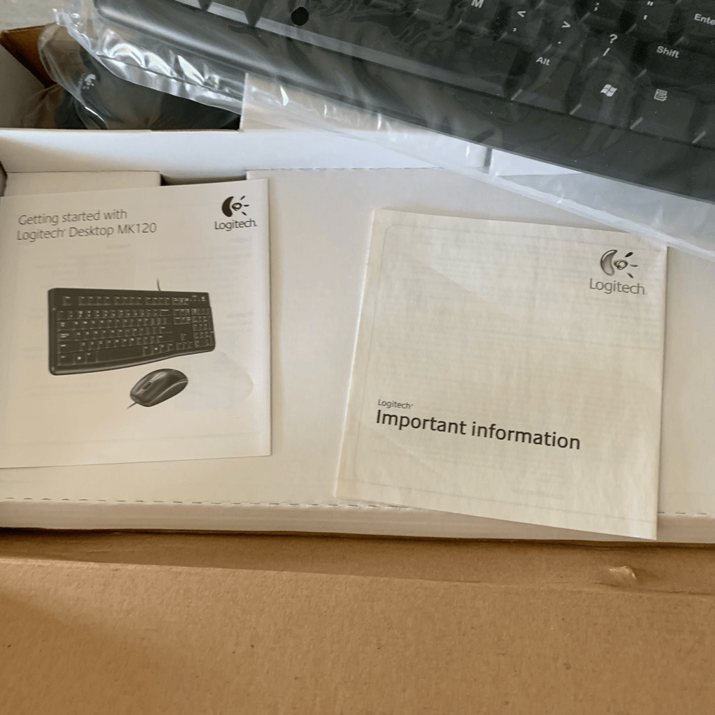 Logitech Desktop MK120 Keyboard & Mouse New-Open Box