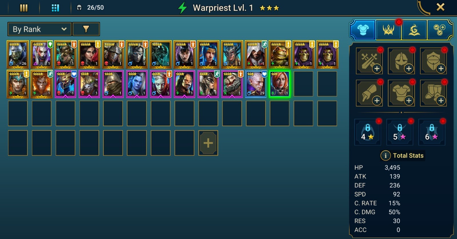 Raid Shadow Legends | Starter : 170 Ancient, 35 Void, 26 Primal, 4 Sacred Shards