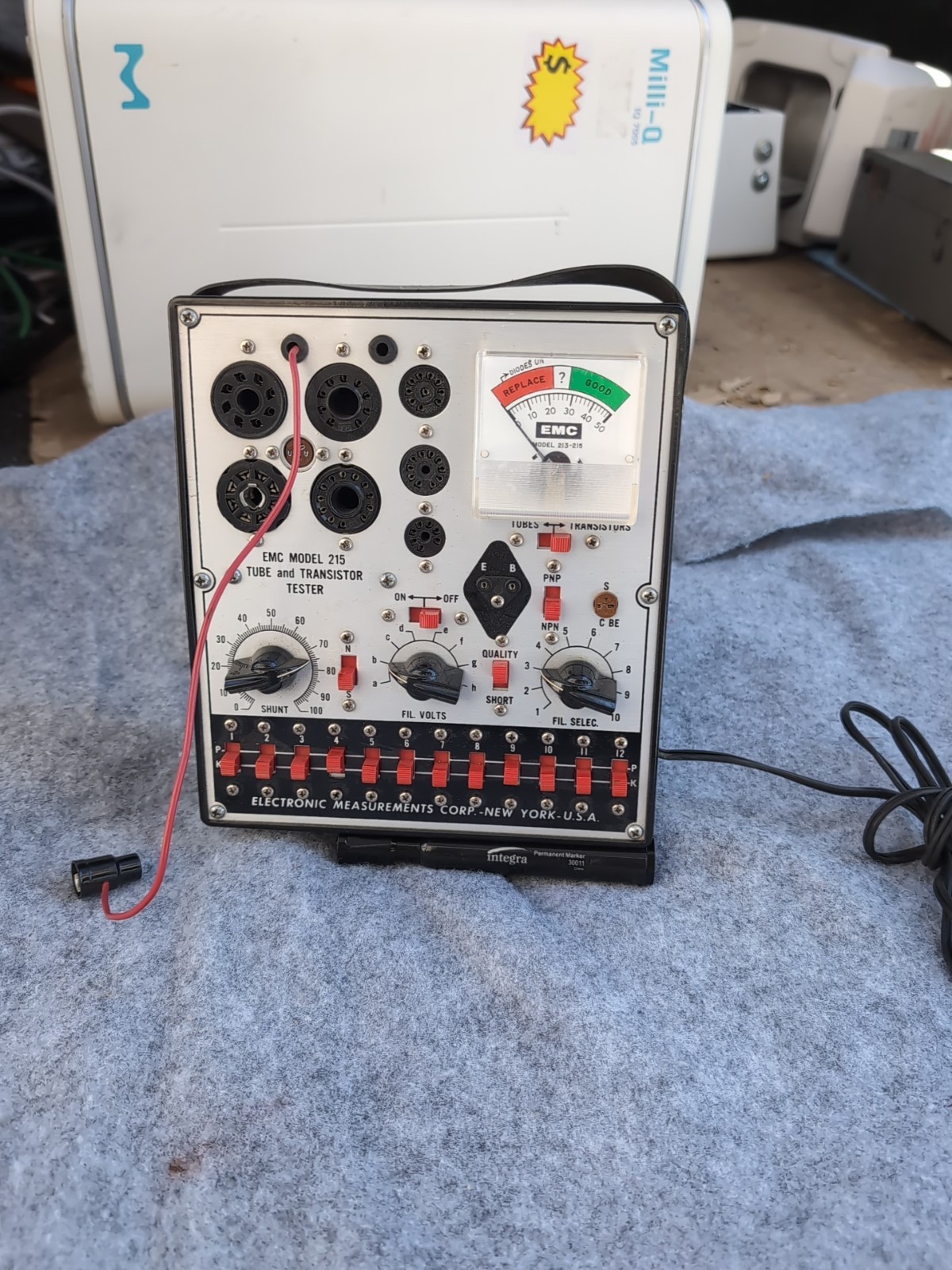 Vintage Tube Tester Electronic Measurement Corporation EMC Model 213215