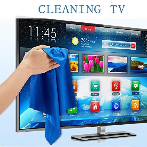 12 Pack Extra Large Microfiber Cleaning Cloth Multicolor For Eyeglasses Devices