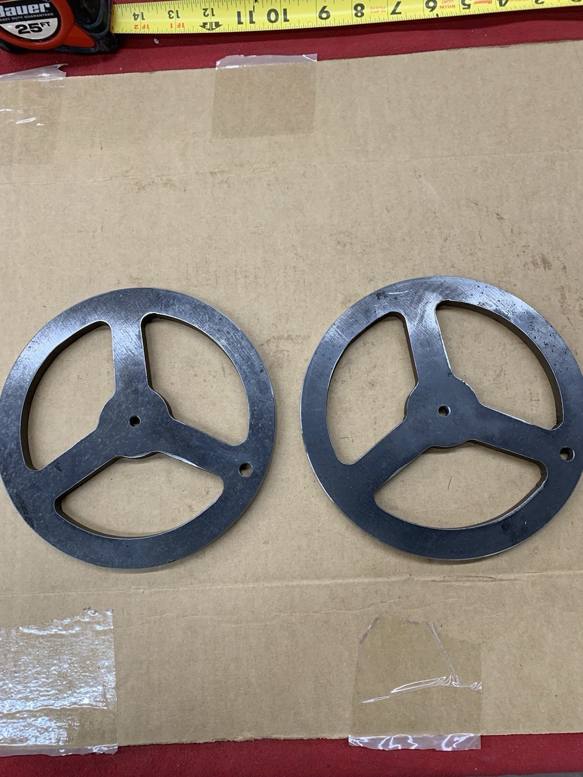 Two Machinery Hand Wheel 7 Inch Diameter Blanks