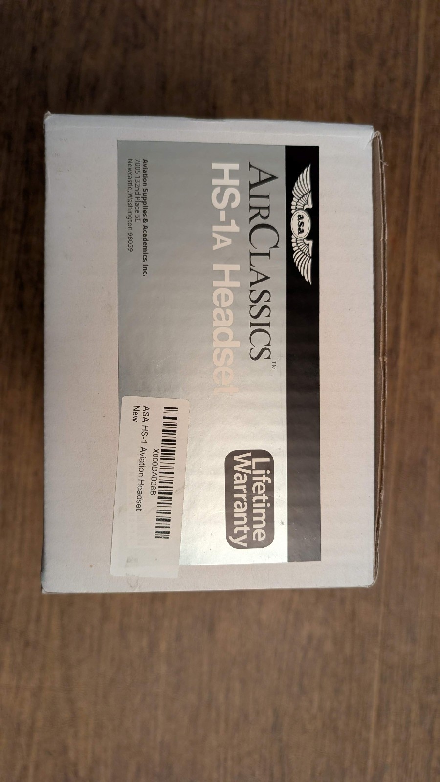 ASA AirClassics HS-1A Passive Aviation Headphones  Crystal-Clear Headset NIB