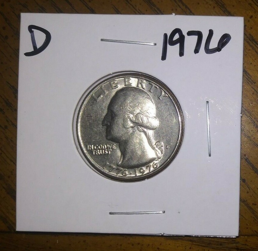 1976 - D Mint - Washington Quarter + Protective coin flip!