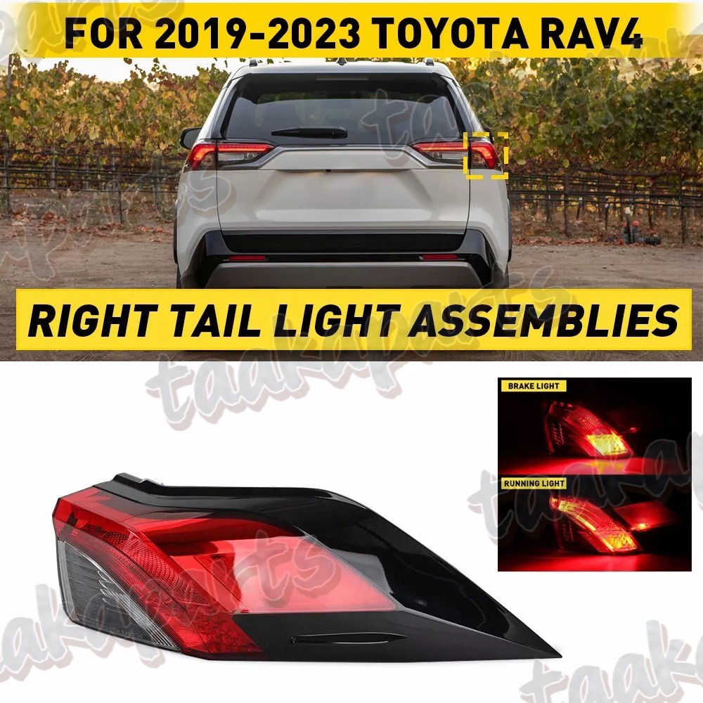 Right Passenger Side Tail Light Fit For 2019-2021 2022 2023 Toyota RAV4
