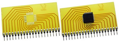 9302 Surface Mount Adapter / Surfboard, Supports 20 terminal PLCCs,