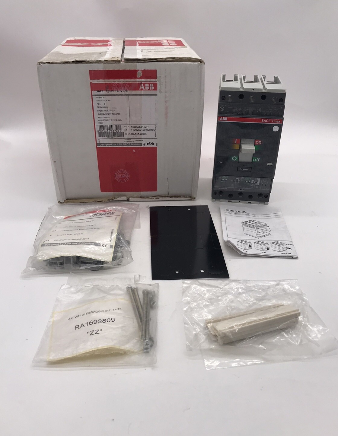 HOUSTON STOCK NEW ABB T4S250BW TMAX T4S 250 AMP 600V FREE 2 DAY AIR BUY NOW