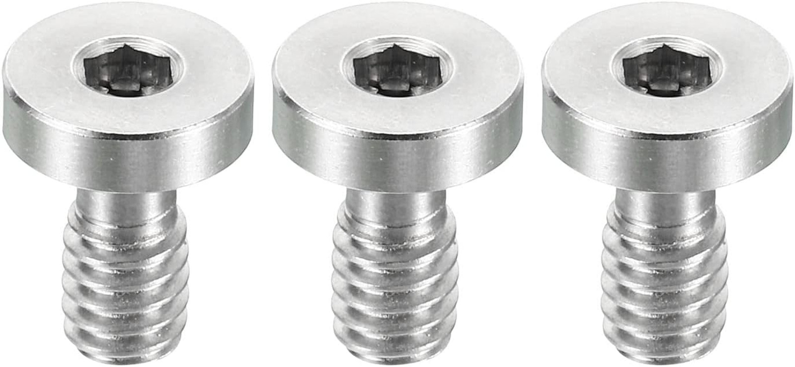 1/4"-20 Thread 16mm Length Camera Quick Release Screw Tripod Screw, 3 Pack Stain