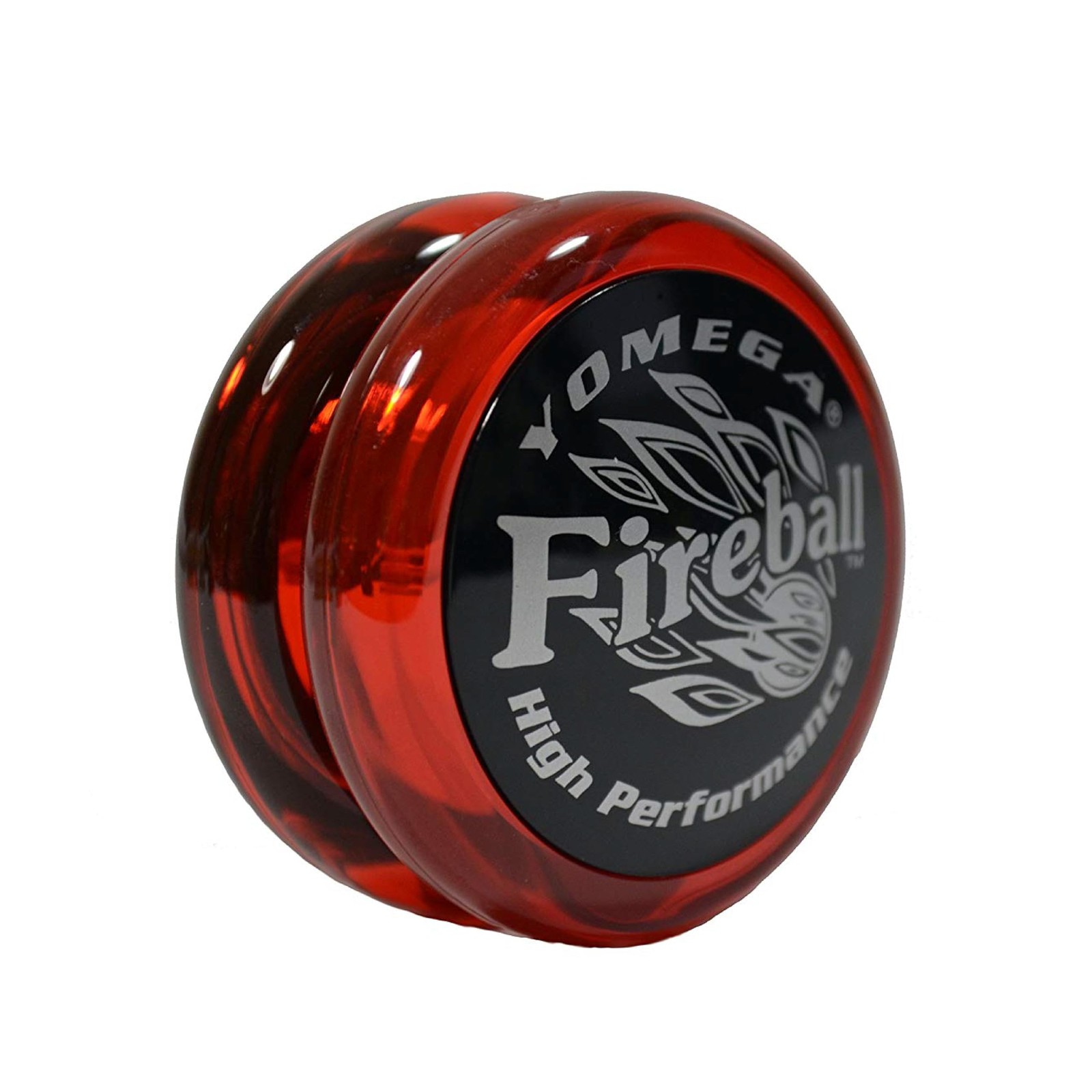 Yomega Fireball YoYo -HIGH Performance Responsive Transaxle 58.4Mm, Red/Black