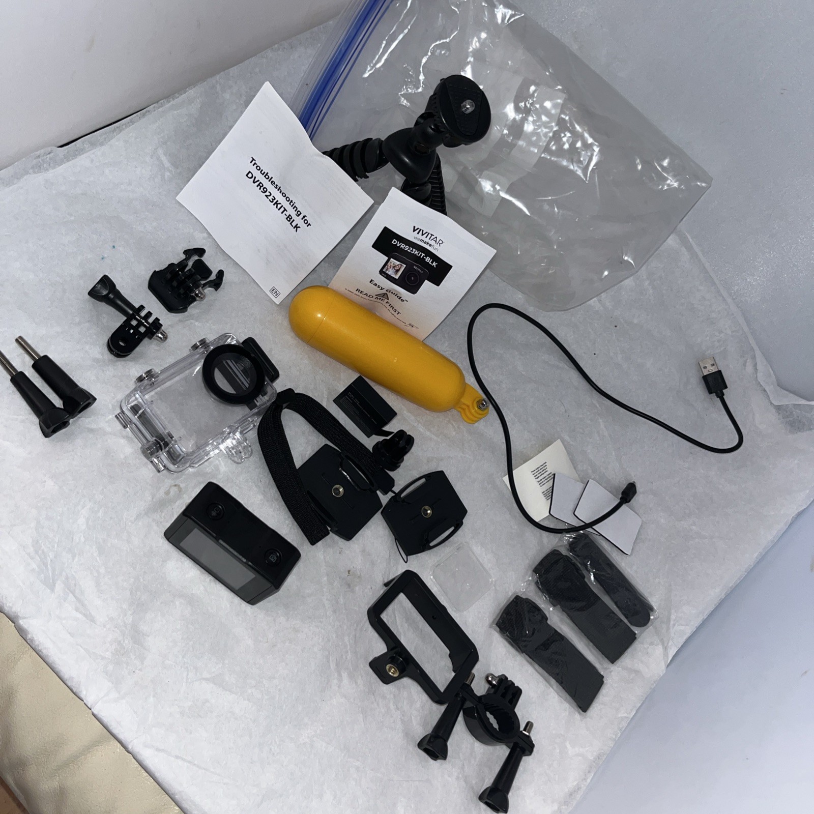 Vivitar 4K HD Action Camera Kit Bundle Accessories, And Extras ￼