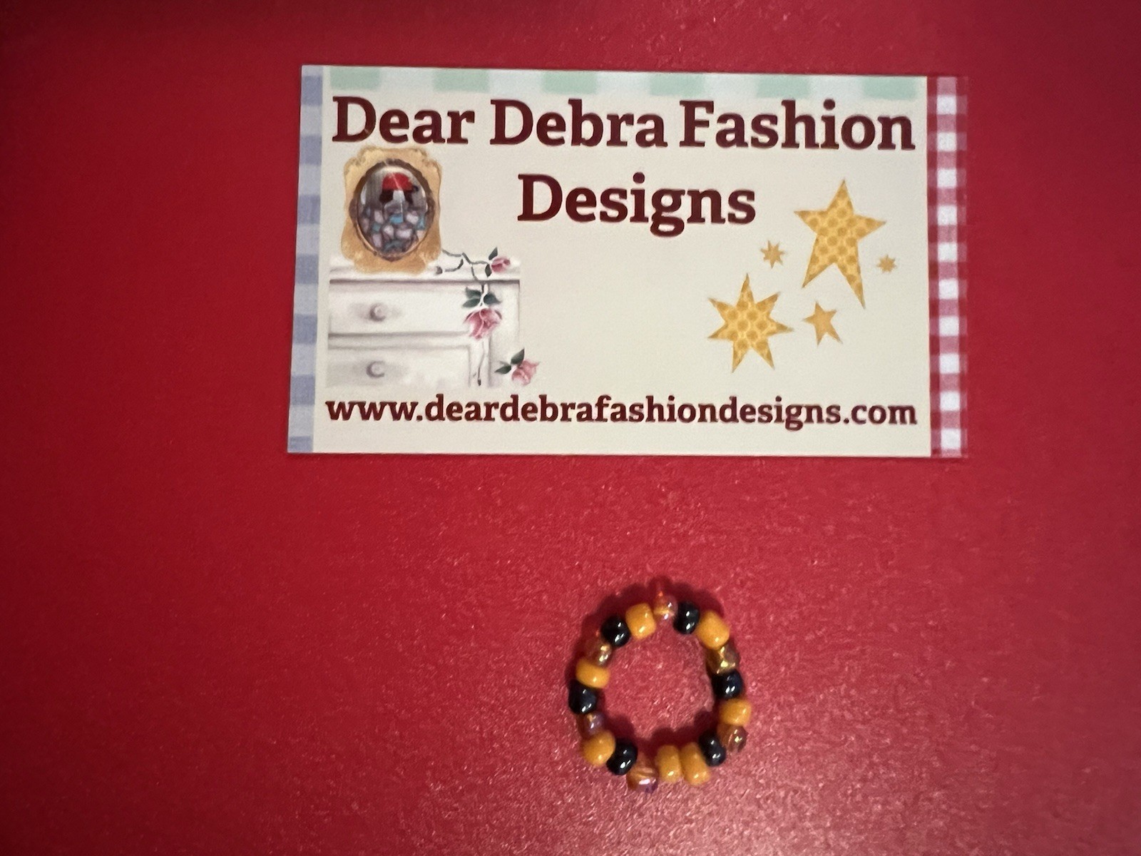 Beaded Ring One Size Fits All