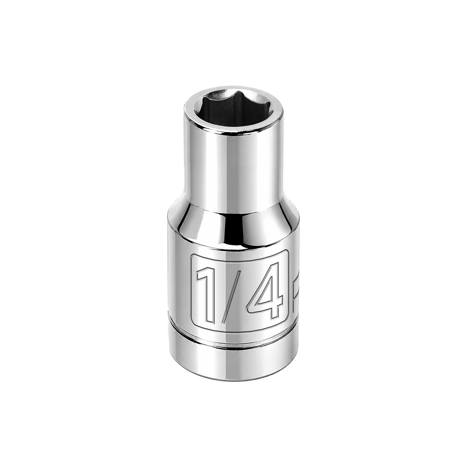 Powerbuilt 1/4 Inch Drive x 1/4 Inch 6 Point Shallow Socket - 648273