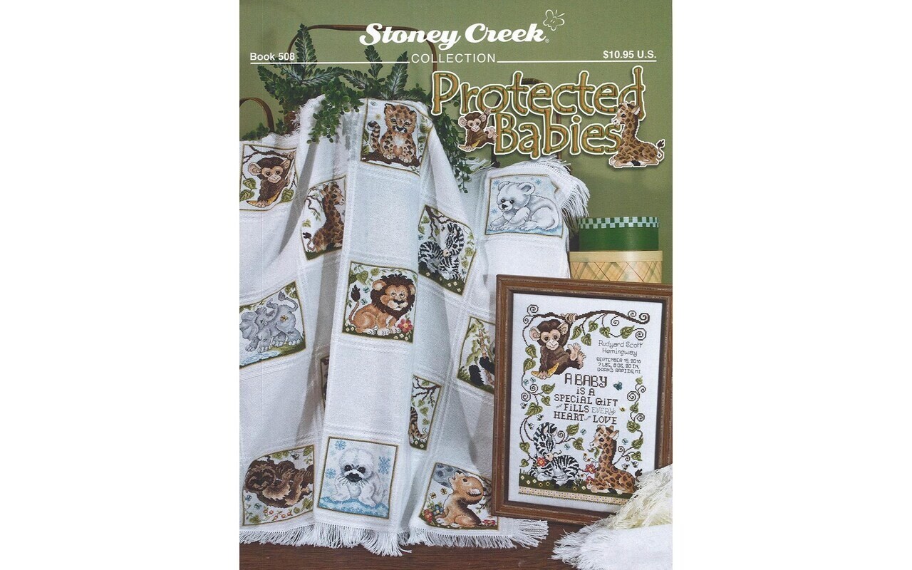 Stoney Creek Cross Stitch Pattern Booklet For Throw PROTECTED BABIES 508 Animals