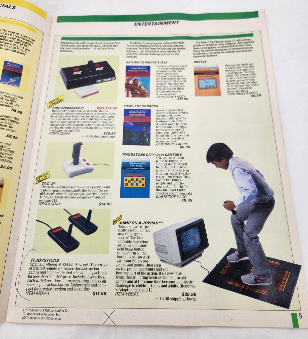 TI-99/4A Fall 1985 Triton Products Vintage Computer Holiday Software Catalog